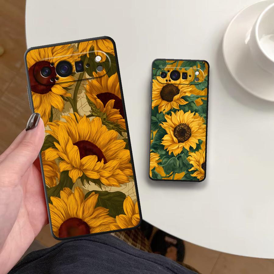 Phone Cases Pixel 9A - Чехол для телефона Sunflower Sea Funda
