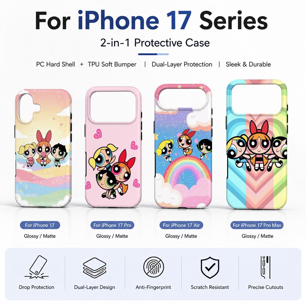 Phone Cases For Girls - Аниме-чехол для телефона «Суперкрошки» из пленочного