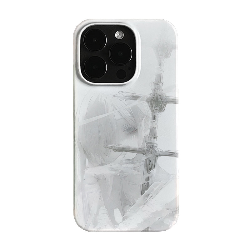 Phone Cases For Girls - Красивый аниме-чехол с девушкой и мечом,