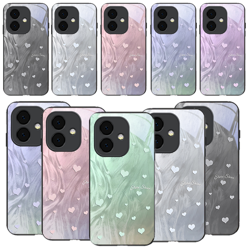 Phone Cases Oppo - Светящийся в темноте стеклянный чехол для