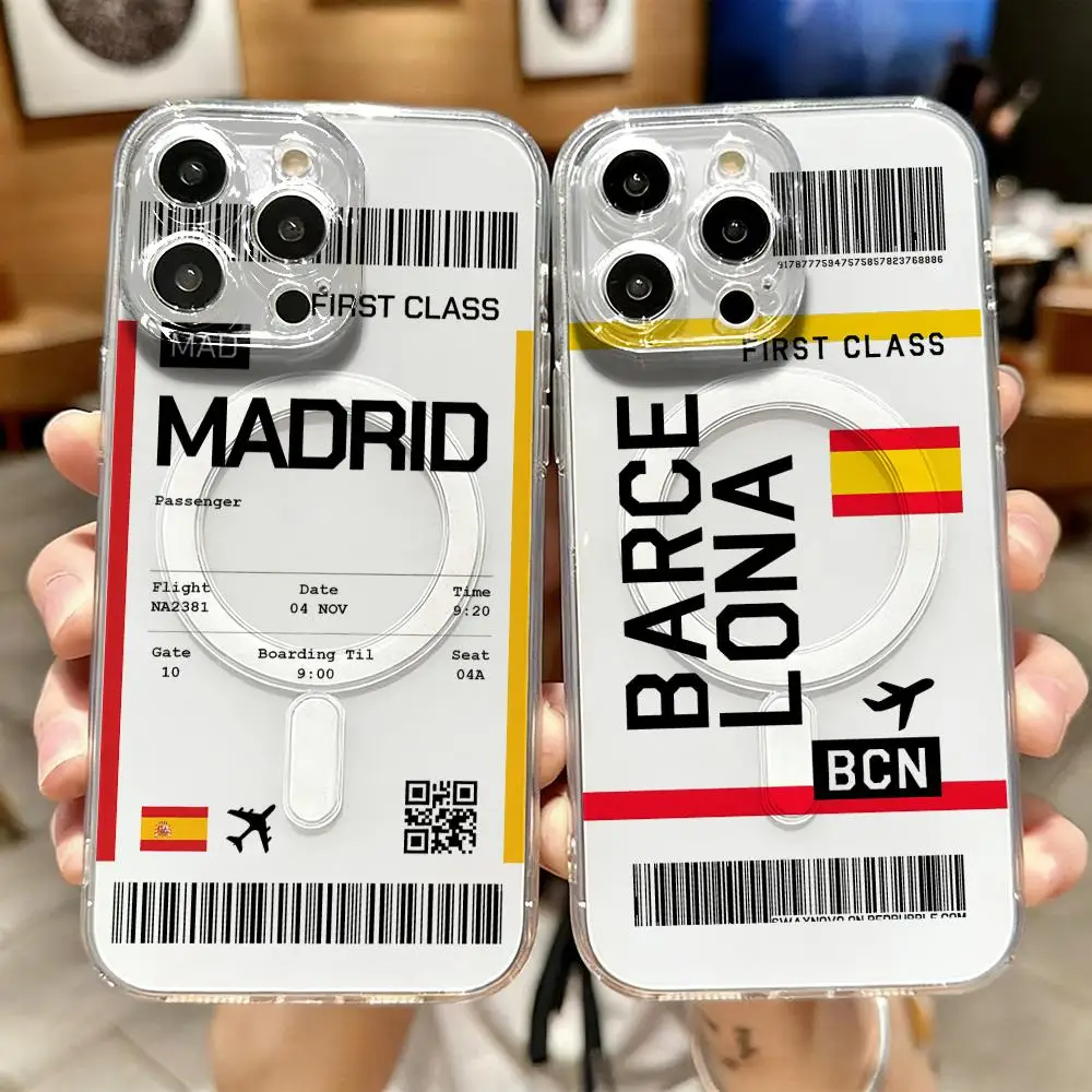 Phone Cases Transparent - Чехол для телефона с дизайном авиабилета