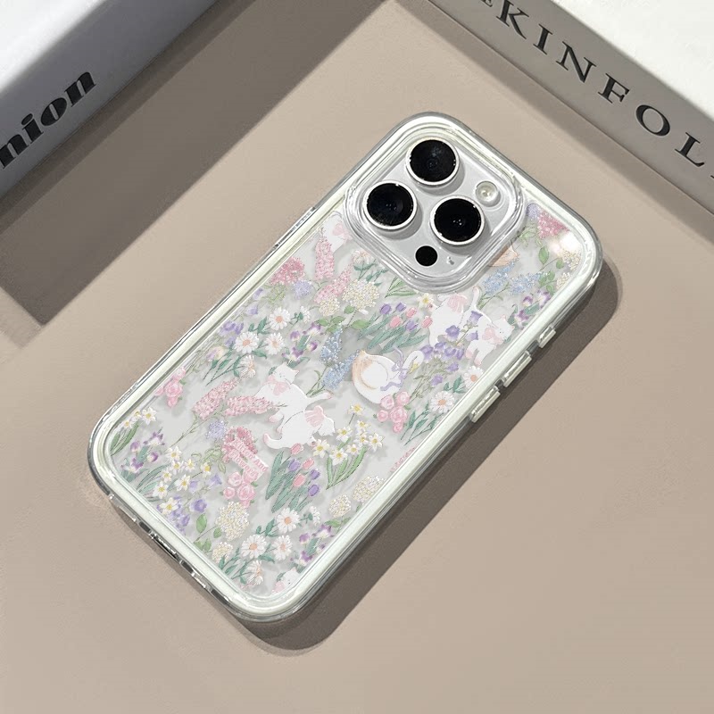 Phone Cases Xr Cute - Милый прозрачный силиконовый чехол с цветами,