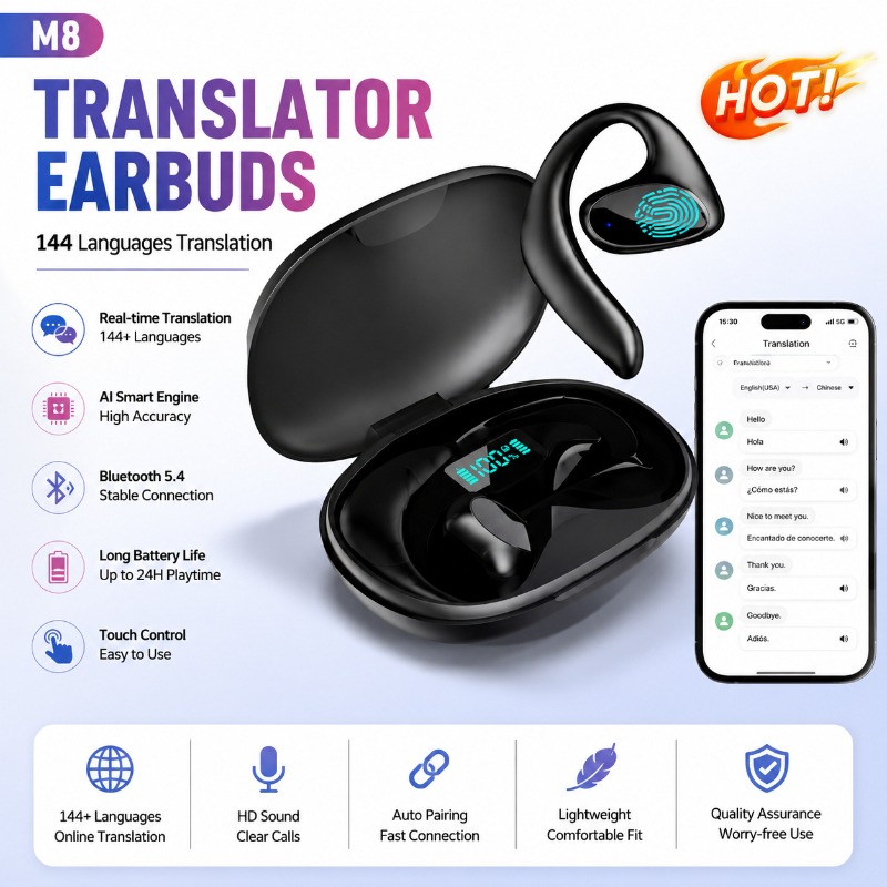Phone Cases Officeworks - Наушники с ИИ и Bluetooth-переводчиком на