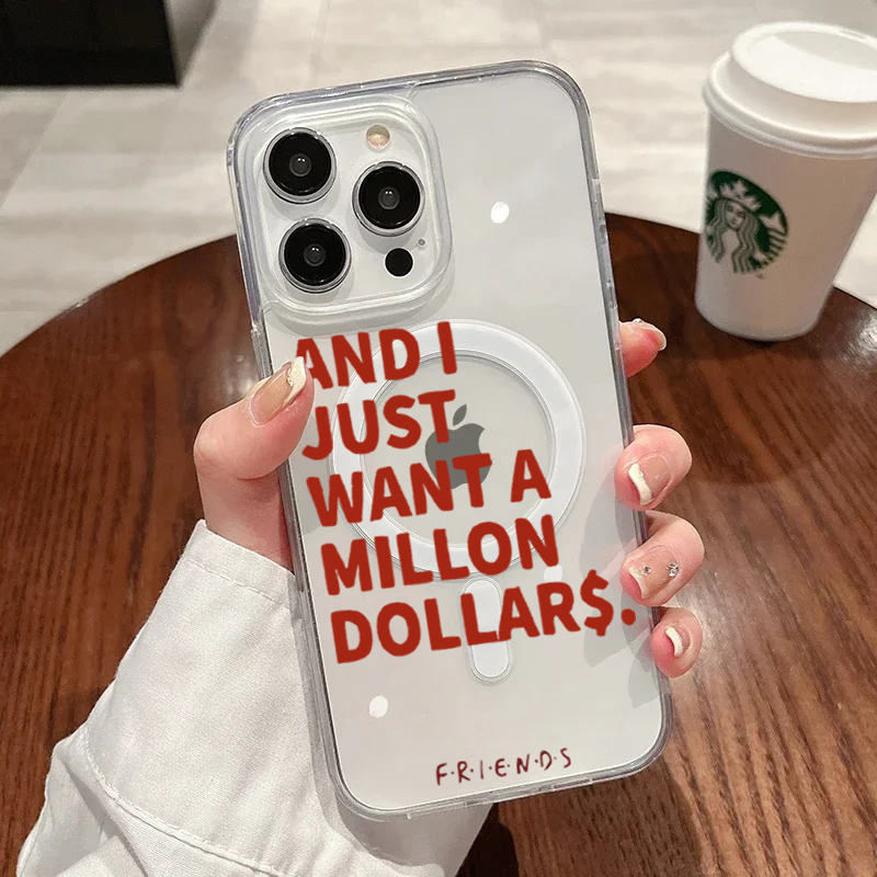 Phone Cases Magsafe - Модный чехол с абстрактными цитатами для