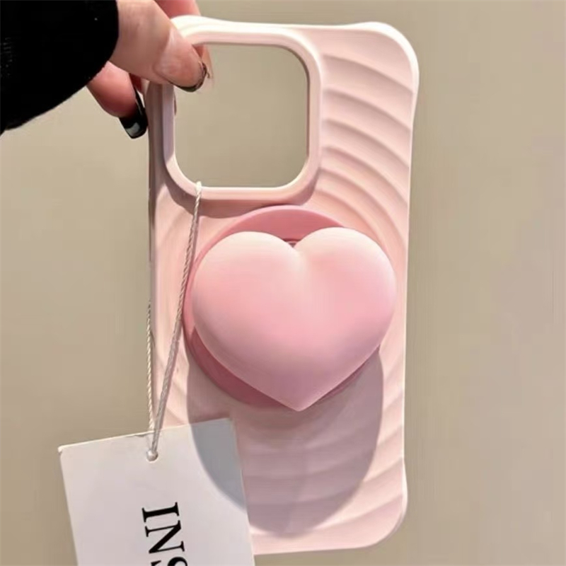 Phone Cases Quirky - Милый мультяшный держатель-подставка в форме сердца