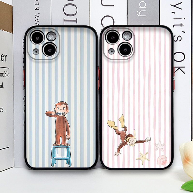 Phone Cases Cat - Мягкий чехол Y2K с мультяшной полосатой