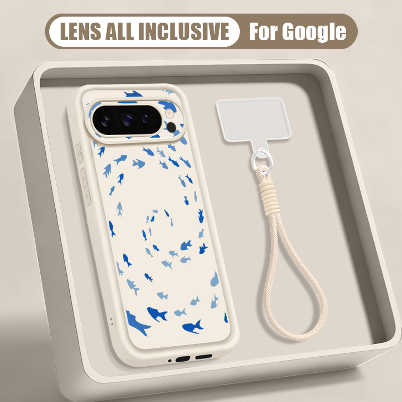 Чехол-ремешок с принтом китов- – обзор и цена Phone Cases Pixel 9A