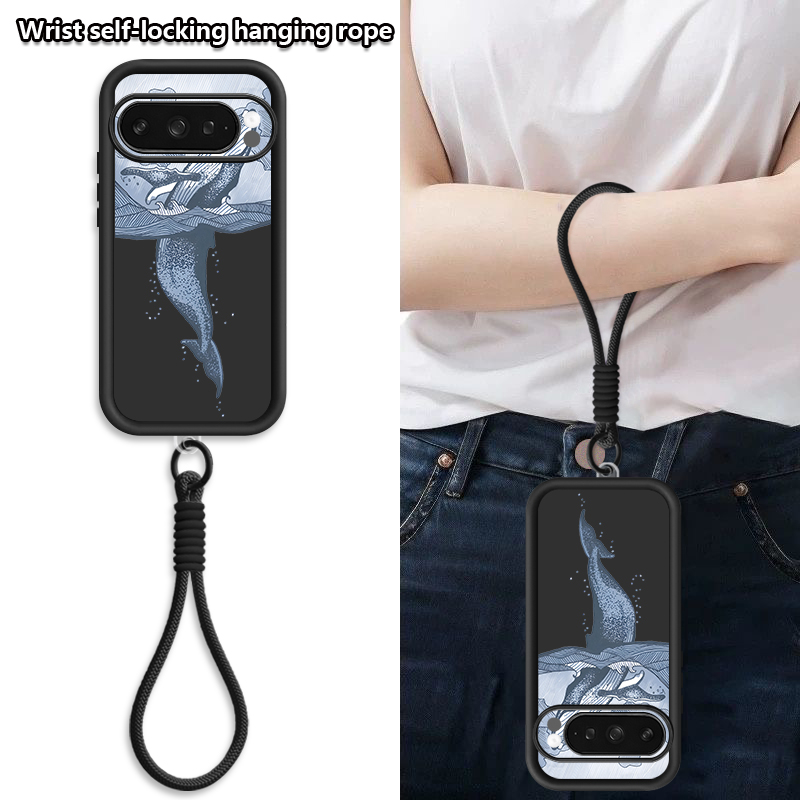 Чехол-ремешок с принтом китов- – обзор и цена Phone Cases Pixel 9A