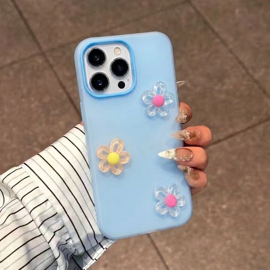 Синий чехол 2-в-1 с 3D-цветами – обзор и цена Phone Cases Diy