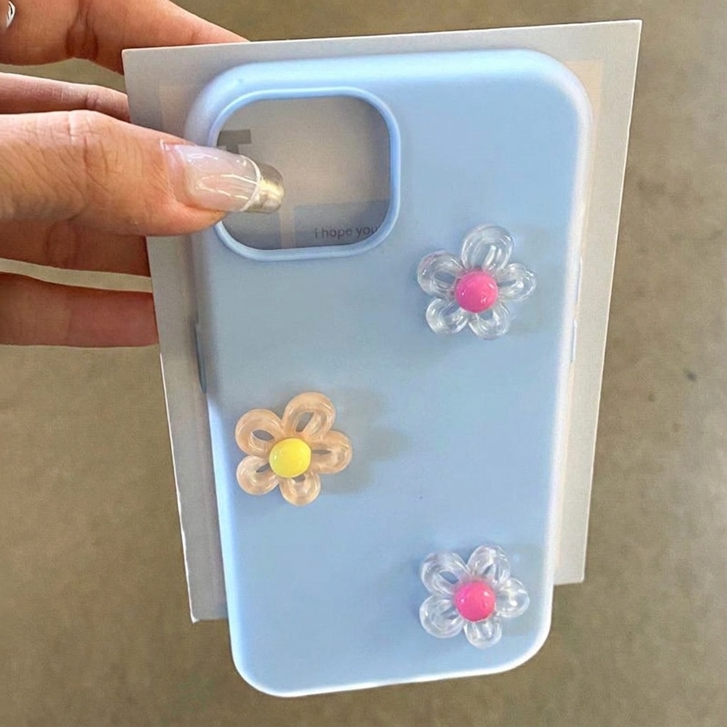 Синий чехол 2-в-1 с 3D-цветами – обзор и цена Phone Cases Diy