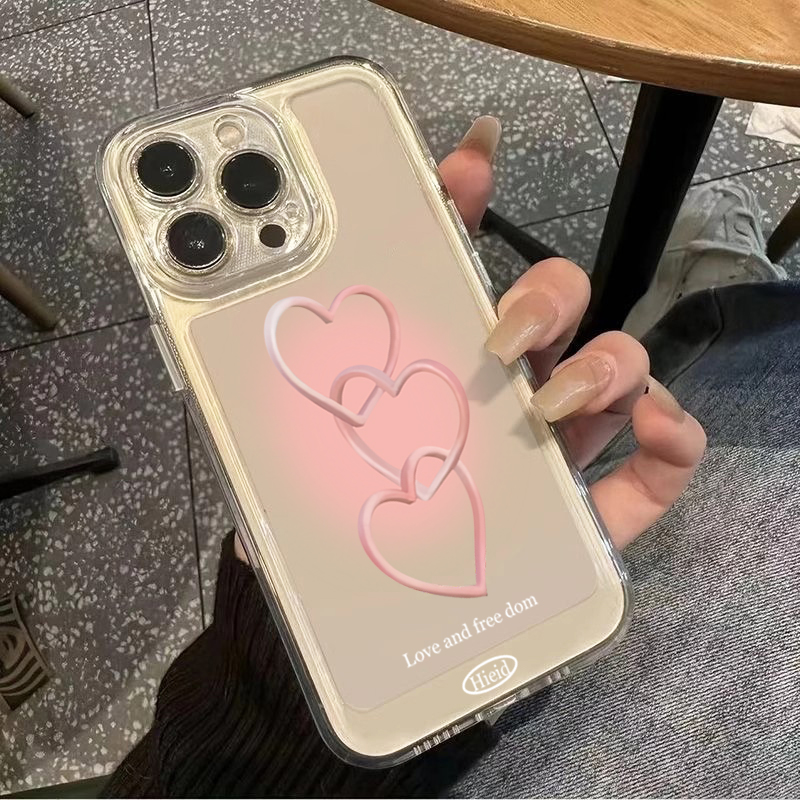 Ручная роспись, розовое сердце – обзор и цена Phone Cases Transparent