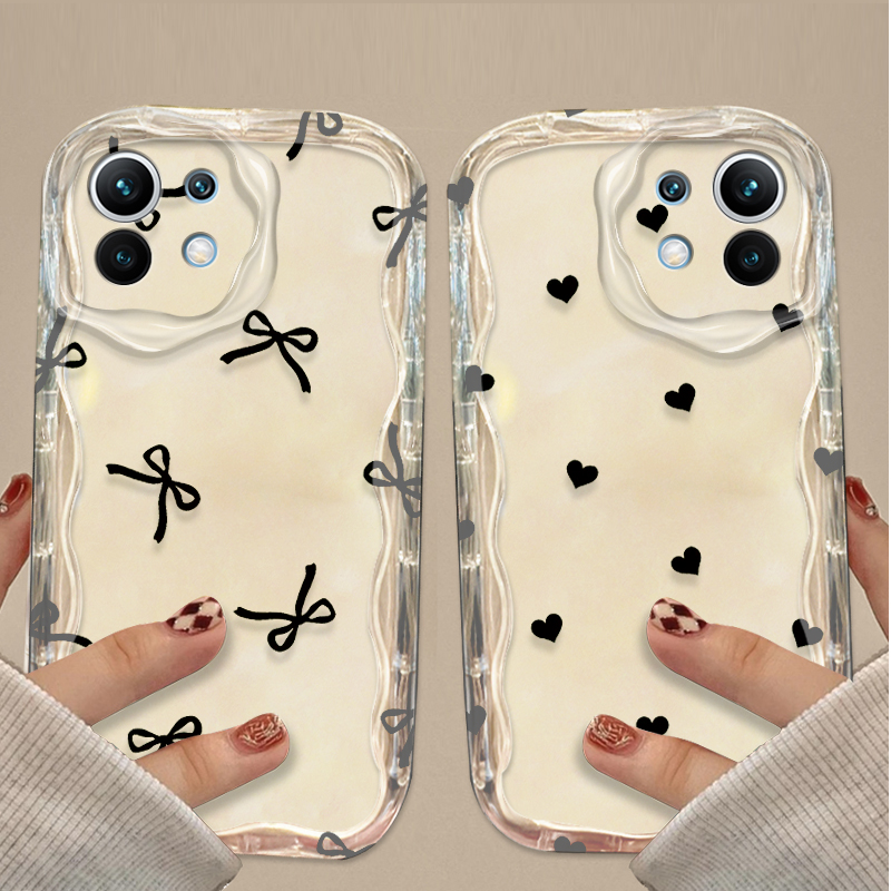 Черный чехол с бантом и сердеч – обзор и цена Phone Cases Xiaomi