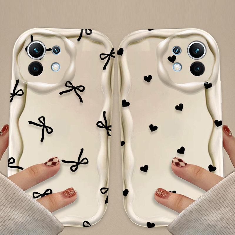 Черный чехол с бантом и сердеч – обзор и цена Phone Cases Xiaomi